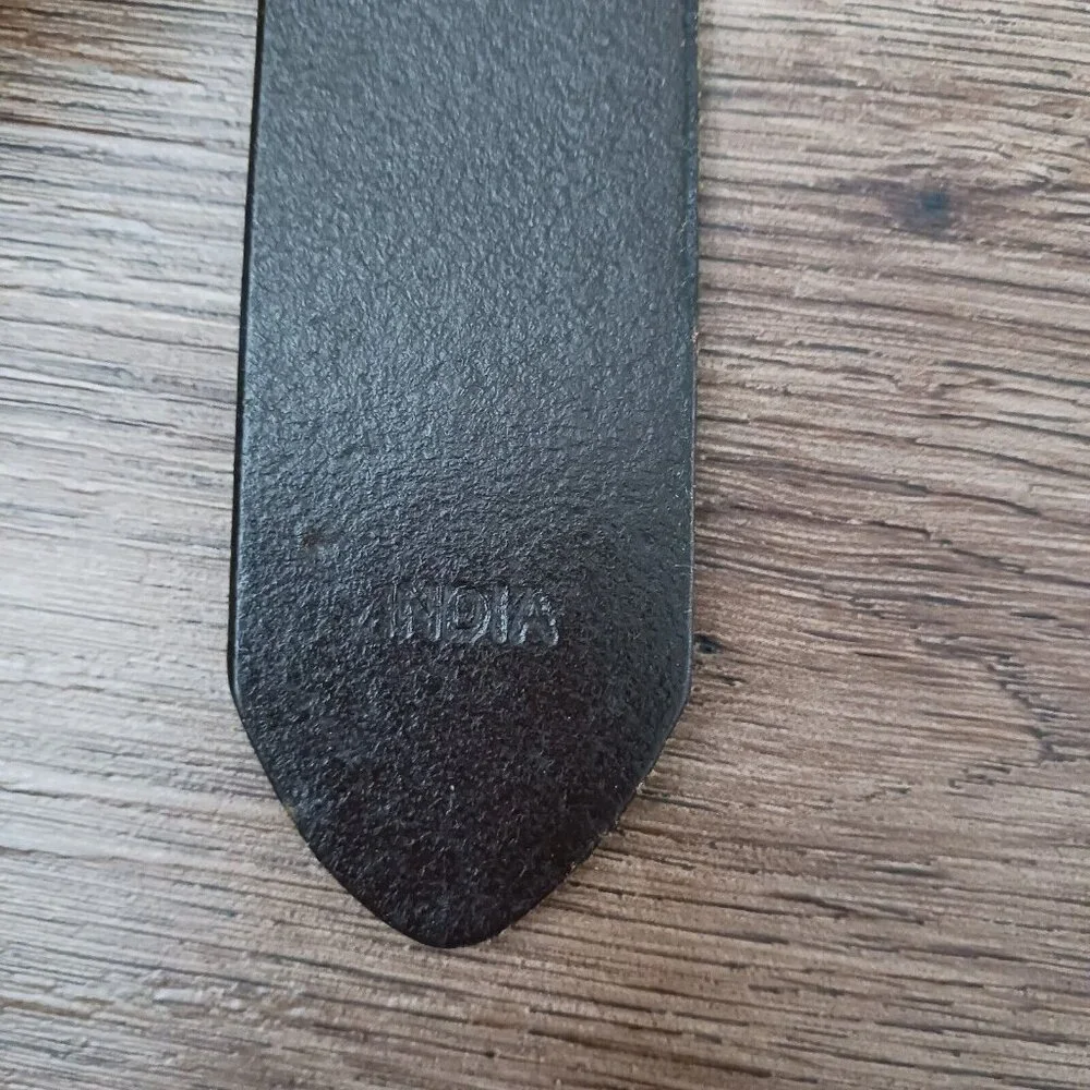 CK Calvin Klein Jeans‎ Brown Leather Belt Distressed Soft Flexible XXL Vintage